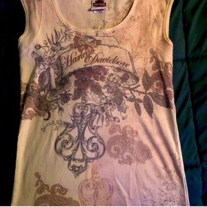 Harley Davidson Rhinestone Women Tank Too